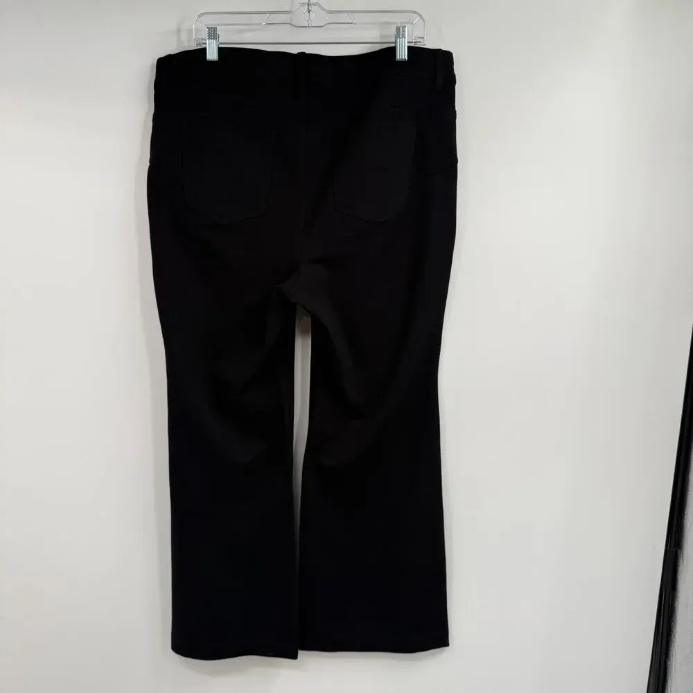 NWOT Torrid Studio Luxe Bombshell Bootcut Ponte Pants Size 18XS Black High-Rise